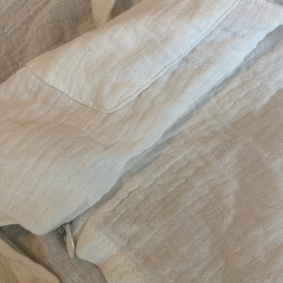 Summer Beach White Cropped Shirt medium - Picture 7 of 7